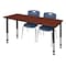 Regency Tables > Height Adjustable > Rectangular Table & Chair Sets, 60 W, 30 L, 23-34 H, Cherry MT6030CHAPBK40NV - alternate 1